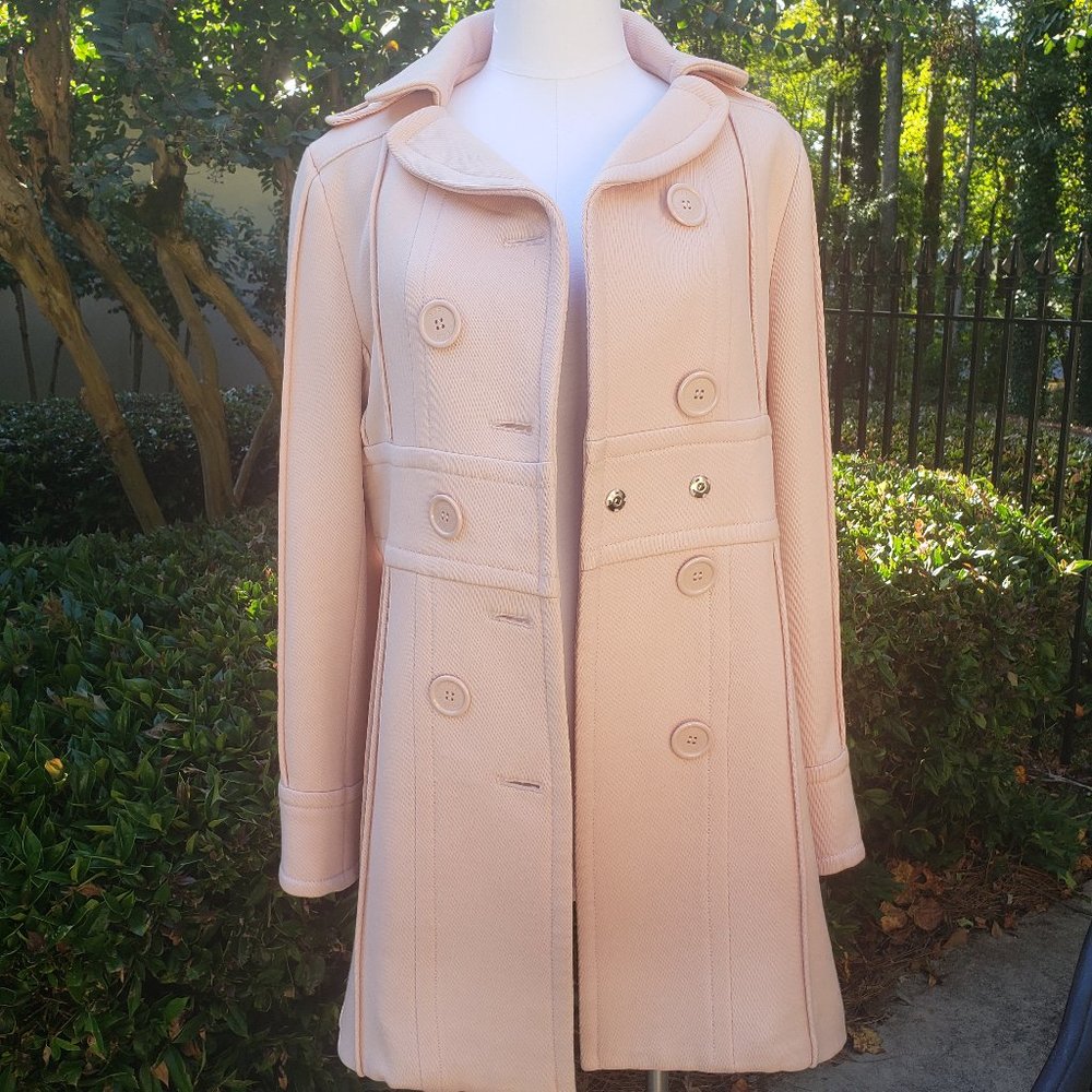 Marc Jacobs Pink Double-Breasted Coat Size M